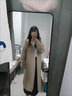 SHXI中長款毛衣開衫外套女秋冬新款寬松外穿慵懶風(fēng)針織衫長袖上衣 杏色 L 105-115斤 曬單實(shí)拍圖
