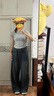 啄木鳥(niǎo)（TUCANO）深藍(lán)色高腰闊腿牛仔褲女2025年早秋新款寬松百搭小眾顯瘦直筒褲子 復(fù)古藍(lán)長(zhǎng)褲 L 建議110-120斤 曬單實(shí)拍圖