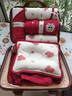 G.DUCKKIDS小黃鴨秋冬初生嬰兒衣服套裝禮盒男女寶寶純棉新生兒待產(chǎn)包滿(mǎn)月禮 紅色 禮盒裝 保暖款26件套 66cm 嬰兒3-6個(gè)月66碼 曬單實(shí)拍圖
