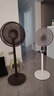 西屋（Westinghouse）電風(fēng)扇家用落地扇靜音臥室客廳直流變頻輕音扇遙控定時(shí)搖頭風(fēng)扇空氣循環(huán)扇辦公室立式風(fēng)扇果嶺扇 （天空白）雙層羽葉+99檔無(wú)極調節+智能遙控 曬單實(shí)拍圖