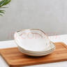 瓷秀源金邊骨瓷盤子菜盤家用陶瓷創(chuàng)意餐具四方四角盤正方形碟子方湯方盤 金邊5.5英寸方碟4個 曬單實拍圖