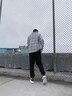 啄木鳥(niǎo)襯衫男長(zhǎng)袖韓版潮流格子襯衣休閑百搭男裝襯衫男裝外套秋季新款 CS2108-深灰色 L 曬單實(shí)拍圖
