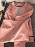 嬌銀春秋純棉羅紋長(cháng)袖月子服產(chǎn)后哺乳衣孕婦睡衣喂奶衣套裝 C999套頭款珊瑚紅 L（適合體重140斤以?xún)龋?曬單實(shí)拍圖