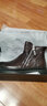 希馳男靴頭層羊皮馬丁靴男士真皮冬季加絨保暖高幫商務(wù)皮靴中幫棉皮鞋 棕色加絨 39  標準皮鞋碼 曬單實(shí)拍圖