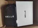百麗（Belle）七夕禮物粗跟瑪麗珍鞋女商場(chǎng)同款通勤單鞋小皮鞋3A601AQ4 米色 36 (230mm) 曬單實(shí)拍圖