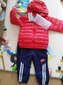 貝貝怡兒童羽絨服男女童裝外套寶寶輕盈羽絨服冬季保暖嬰兒上衣連帽 大紅(S075) 3歲/身高100cm 曬單實(shí)拍圖