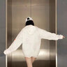 NASA GISS短袖t恤男冰感薄款透氣萊卡T恤圓領(lǐng)純色簡(jiǎn)約男女同款休閑打底上衣 白色 L  95-110斤 曬單實(shí)拍圖