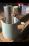 SIMELO咖啡杯拉花缸咖啡拉花杯304不锈钢奶泡杯600ML抹茶绿旗舰版 实拍图