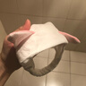 安之尚 束發(fā)帶景甜同款兔耳朵洗漱發(fā)箍化妝發(fā)套同款貓耳朵可愛粉色發(fā)箍頭帶頭套 白色景甜發(fā)帶 曬單實(shí)拍圖