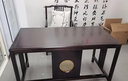 愛(ài)惟森 實(shí)木書(shū)桌新中式禪意家用電腦桌中小戶(hù)型實(shí)木寫(xiě)字臺辦公桌簡(jiǎn)約現代一字板書(shū)法桌書(shū)畫(huà)桌書(shū)房家具 書(shū)桌（帶太師椅） 1.3米 曬單實(shí)拍圖