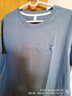 安伊夢(mèng)【4款】100%棉單件男睡衣上衣夏季純棉短袖全棉家居服單件上裝 淺藍 2XL ：150-170斤 曬單實(shí)拍圖