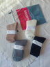 寶蓋丁襪子冬季男士加厚加絨中筒襪毛巾襪男士春夏保暖長(cháng)筒 黑色+灰色+卡其+白色 曬單實(shí)拍圖