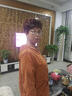 俞兆林（YUZHAOLIN）新款中年媽媽夏裝冰絲棉麻兩件套中老年女短袖T恤洋氣套裝母親節(jié) 橘紅色 4XL （推薦136-150斤) 曬單實(shí)拍圖