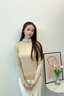 簡(jiǎn)云羊毛蠶絲德絨發(fā)熱半高領(lǐng)保暖內衣女加絨上衣單件秋衣男士打底衫冬 女【輕薄莫代爾】中領(lǐng)-淺芙杏 L 曬單實(shí)拍圖