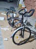 飛鴿（FLYING PIGEON）長(cháng)途旅行自行車(chē)鋁合金蝴蝶把成人男女公路車(chē)變速城市通勤單車(chē)跑車(chē) 旅行800-藍圖24速-線(xiàn)碟 變色龍藍 曬單實(shí)拍圖