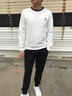花花公子（PLAYBOY）衛衣男春季新款長(cháng)袖男圓領(lǐng)套頭衫寬松打底衫春裝上衣 白色078 XL 曬單實(shí)拍圖