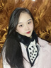 玉柳緣 圍巾女冬季韓版潮百搭保暖毛絨圍巾波點(diǎn)毛絨交叉護(hù)頸小圍脖 黑色 尺寸約75*9CM 曬單實(shí)拍圖