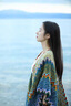 CHANEELR & KARITH披肩女外搭配裙子春秋夏季旅游穿搭民族風生日小眾禮物送女友老婆 孔雀藍 140*110 曬單實拍圖
