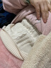 恒源祥厚款粗針 絞花羊毛衫女純羊毛秋冬套頭半高領(lǐng)毛衣新款復(fù)古針織衫 椰奶白 S /160/84A 曬單實(shí)拍圖