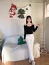 婭麗達(dá)直筒牛仔褲女三防煙管褲子2023春季新款顯瘦小腳九分褲 白色(K0)-三防省心面料-款 常規(guī) 26 曬單實(shí)拍圖