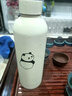 制然簡(jiǎn)約笑臉小眾學(xué)生保溫杯大容量小巧輕便攜帶高顏值杯子不銹鋼水杯 米白熊貓保溫杯 500ml 曬單實(shí)拍圖