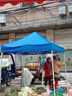 歌途樂頂布灰膠防曬防雨迷彩折疊帳篷廣告遮陽(yáng)棚伸縮篷布傘布四角棚大傘 超厚【紅色】1500D頂布 3x6米 曬單實(shí)拍圖