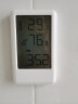 码仕 温湿度计闹钟室内家用婴儿房高精度壁挂电子湿度计室温计 白色 实拍图