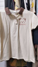戀的短袖T恤女夏季寬松學(xué)生高中初中女生衣服夏天上衣2024新款POLO衫 韓版翻領(lǐng)杏色 均碼（可備注碼數(shù)） 曬單實拍圖