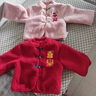 嘟嘟家兒童拜年服冬季男童棉服女童過年衣服喜慶唐裝外套寶寶棉襖 桃夭粉 90 曬單實(shí)拍圖
