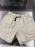 墨兒伊夏季男士短褲歐美運動(dòng)速干五分褲純色休閑寬松大褲衩子沙灘褲潮  白色 M (115-125斤) 曬單實(shí)拍圖