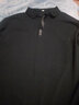皮爾卡丹（pierre cardin）品牌中年男士長(cháng)袖t恤春秋寬松高打底帶領(lǐng)有領(lǐng)子的冰絲POLO 衫 黑色 XL 175 建議130-152斤 曬單實(shí)拍圖