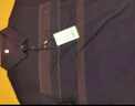老爺車中老年長袖t恤男爸爸裝春秋老年人衣服男士polo父親節(jié)禮物送爸爸 紅色 L (175) 曬單實拍圖