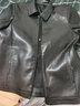 皮爾卡丹（pierre cardin）新款海寧皮衣男士綿羊皮真皮翻領(lǐng)商務(wù)休閑中年春秋款皮夾克外套男 9988黑色 L 175建議130-145斤 曬單實拍圖