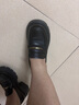 Wpkds真皮一腳蹬厚底樂福鞋女2024年春季新款金屬牛皮英倫風粗跟小皮鞋 黑色 37 曬單實拍圖