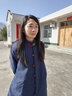 亂在江南棉麻加厚夾棉民族風(fēng)棉服女中長(cháng)款冬季新品古典寬松花苞型外套 藏藍色 均碼 曬單實(shí)拍圖