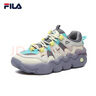 斐樂(lè )（FILA）官方女子籃球鞋低幫運動(dòng)鞋潮流休閑鞋女老爹鞋 白蘆筍/神秘灰-WF 36.5 曬單實(shí)拍圖