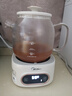 美的（Midea）花漾0膠水全玻璃全自動(dòng)養(yǎng)生壺 辦公室多功能煮茶壺 燒水壺恒溫電熱水壺煮茶器花茶壺1L YS10B101 曬單實(shí)拍圖
