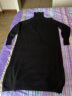 无印良品（MUJI）女式  天竺 高领连衣裙 女装长袖裙子冬季 W9AA875 黑色 M-L （165/88A） 实拍图