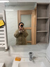 法恩莎浴室柜鏡柜掛墻式高清銀鏡衛生間鏡子置物架單獨收納3621F1-A1 曬單實(shí)拍圖