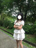 歐維沃日系奶甜小個(gè)子蝴蝶結方口領(lǐng)連衣裙女學(xué)生夏季收腰短款公主蓬蓬裙 S 曬單實(shí)拍圖
