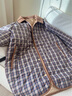 TOMMY HILFIGER【出走都市防潑水】女裝雙面穿菱格寬松棉服夾克外套43126 卡其格紋/卡其色RBL XS （推薦：80-100斤） 曬單實(shí)拍圖