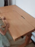 顾家家居（KUKA） 榉木实木学习桌椅可升降调节学生写字书桌套装 1.2M榉木学习桌（活动款） 实拍图