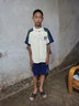 皮爾卡丹（pierre cardin）青少年潮流帥氣夏季男孩套裝大童學(xué)生休閑運動polo短袖短褲兩件套 【杏色】SPORT字母套裝 上衣+短 M 建議80-100斤左右 曬單實拍圖