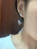 老銀匠s925銀蝴蝶結耳釘送女友簡(jiǎn)約氣質(zhì)可愛(ài)情人節禮物溫柔淡水珍珠耳飾 925銀（含一對銀耳堵）含證書(shū) 曬單實(shí)拍圖