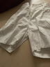 啄木鳥(niǎo)純棉西裝五分褲女2026夏季新款高腰寬松直筒短褲顯瘦薄款闊腿中褲 白色【好質(zhì)量】 L 107-117 曬單實(shí)拍圖