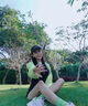 乖米豆超短款街舞嘻哈漏肚臍衛(wèi)衣女2020秋裝寬松露臍長袖跳舞上衣服t恤 熒光綠 L 曬單實(shí)拍圖