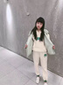 童嘜屋三件套童裝女童套裝中大兒童秋冬運(yùn)動(dòng)休閑衛(wèi)衣加絨加厚馬甲小女孩 綠色 130（建議身高120cm） 曬單實(shí)拍圖