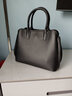 北狐包包女包新潮中年女士真皮時(shí)尚女式頭層牛皮大氣高貴手提包媽媽款 黑色 曬單實(shí)拍圖
