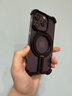 派凡一粒殼 適用蘋果iPhone13promax手機殼金屬無邊框骨架殼半包pro支點殼帶手機支架一體磁吸散熱防摔 黑色【無邊框骨架殼/四角防摔/裸機手感/磁吸充電】 iPhone13pro 曬單實拍圖