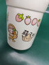 天喜（TIANXI）咖啡杯女生高顏值新款保溫杯陶瓷內(nèi)膽便攜隨行杯子大容量隨手杯杯 白色400ml+卡通貼紙+杯刷+吸管刷 曬單實(shí)拍圖